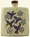 24 Oz. MARA Stoneware COLLECTIBLE Liquor Flask DECANTER Hummingbird BIRD Design