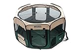 Milliard Portable Dog/Cat/Puppy/Pet Playpen, Exercise Crate/Kennel - Extremely Easy setup and Fold Down with Included Storage Bag, Great as a Pet Pen for Indoor or Outdoor Use - 30"L x 30"W x 17"T