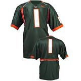 Nike Miami Hurricanes #1 Green Twilled Football Jersey