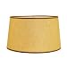 Hard Back Linen Shallow Drum Shade Size: 17 Floor Lamp Shade, Color: Khaki