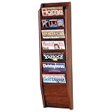 Wooden Mallet MR36-7MH Magazine Rack