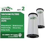 2 Kenmore DCF-5 Washable Dust Cup Filters Fits Quick Clean Bagless Upright Vacuums Including K37000, 3900 and Others. Replaces Kenmore part # 618683, 02080011000 and 02039000000 By ZVac Only From GoVacuum