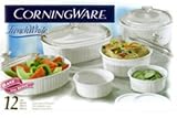 World Kitchen #6109785 12PC White Bakeware Set