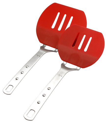 MIU Flexible Pancake Spatulas, Red (Set of 2)