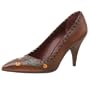 Prada Women's Leather Pump, Brown