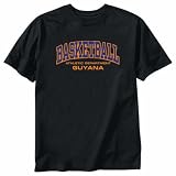 T-Shirt Black  B-Asketball Athl Dept Guyana  Country