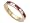0.80 cttw Karina B(tm) Genuine Ruby Band Size 4 LIFETIME WARRANTY