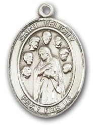 Sterling Silver St. Felicity Medal