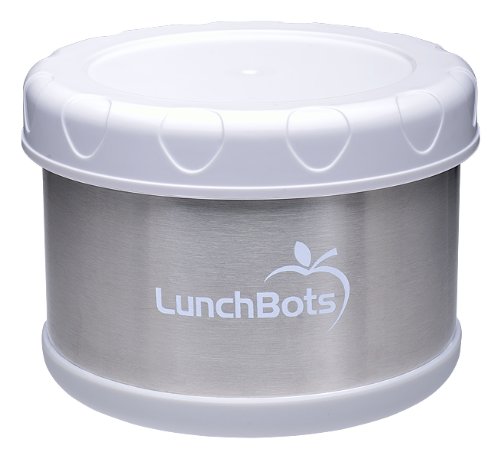 LunchBots Thermal 16-Ounce Insulated Food Jar, White