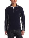 NFL Men's Chicago Bears Fade II Crew Long Sleeve 1/4 Zip Micro Chiller Fleece (Navy/Storm Gray, Medium)