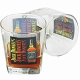 Jack Daniel's Colour Print Glasses (Bottle Design)