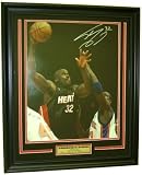 Shaquille O'Neal Framed Autographed/Hand Signed Miami Heat 16x20 Photo