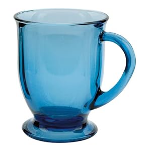 Anchor Hocking 16-Ounce Denim Blue Cafe Mug - 6 Pack by Anchor Hocking