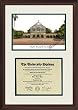 Stanford University Scholar Scholar Mahogany Framed Lithograph w/Diploma Opening
