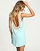 Yonala Women's Black Sexy Sleeveless Backless Lace Patchwork Mini Casual Dress