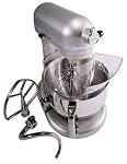 KitchenAid KP26M1XNP Professional 600 Series 6-Quart Stand Mixer, Nickel Pearl 