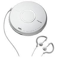 Sony Walkman Portable All-in-one Skip-Free CD Player - Digital AM / FM Radio Tuner, Clip Style Earbud Headphones, 40 preset FM stations, Digital Mega Bass Sound, AVLS and CD-R/RW Playback