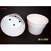 White Plastic Flower Pot - 4w" X 3h" 12 Pack