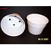 White Plastic Flower Pot - 4" X 3 " 32 Pack