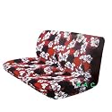 Universal-fit Hawaiian Bench Seat Cover - Red Hawaii Hibiscus Floral Print