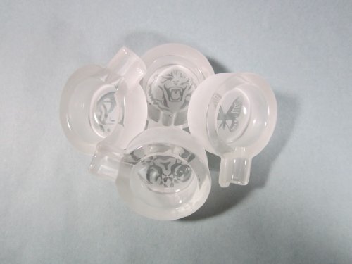 Image of Clear Etched Glass Ashtray