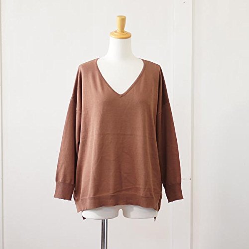 (ファヌル) FANEUIL リブ使いサマーニットVネックプルオーバー