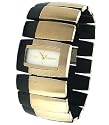 DKNY Women's Gold and Black Tone Stainless Steel Watch #NY4382