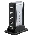 High Speed 7 Port USB 2.0 HUB+UK AC Power Adapter Cable