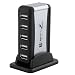High Speed 7 Port USB 2.0 HUB+UK AC Power Adapter Cable