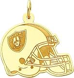 14K Gold NFL Oakland Raiders Football Helmet Charm