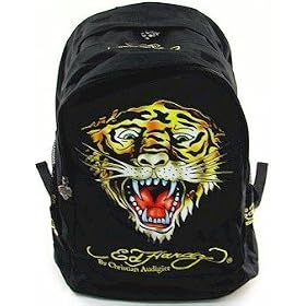 Ed Hardy Bruce Tiger Backpack - Black