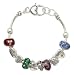 Faith Hope Love Theme and Colored Bead Fashion Bracelet