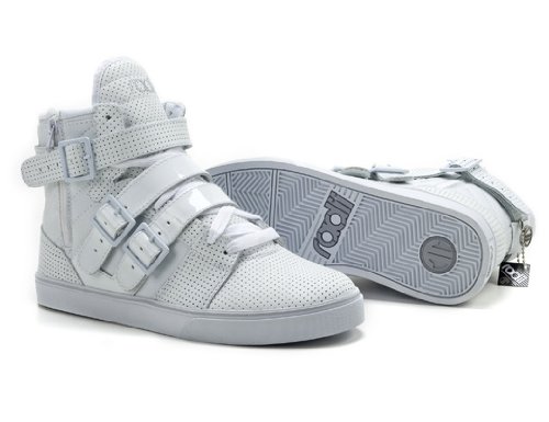 Radii Footwear Straight Jacket- White Perf High Top Fashion Sneaker product image