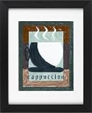 Cappuccino - Gourmet Coffee Book Store Framed Art Print