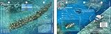 New Art to Media Underwater Waterproof 3D Dive Site Map - Molasses Reef in Key Largo, Florida