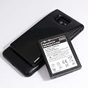 GALAXY S2 SC-02C / ブラック / 大容量 3500mAh エクストラ 予備 バッテリー &カバー 純正の約2倍の長持ち
