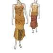 2 Piece Skirt Set in Georgette Embroidery Womens Casual Sundresses Size P (skts053)