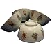 Traditional Chinese Porcelain Rice Bowls - children design, porcelain, set of 4