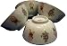 Traditional Chinese Porcelain Rice Bowls - children design, porcelain, set of 4
