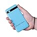 [ULTRA LIGHTWEIGHT] Power-Gem Portable Charger External Battery Pack LCD Display Flashlight 10000mAh Ultra Light (5.47 oz) Quick Charge Power Bank Dual USB for Phones Tablets (blue)