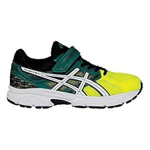 ASICS Pre Contend 3 PS Running Shoe (Infant/Toddler/Little Kid), Flash Yellow/White/Green, 10 M US Toddler