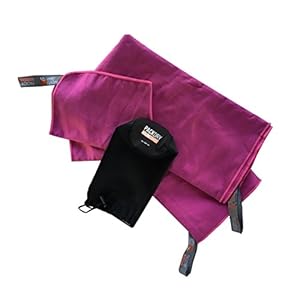 Aventu Gear PackDry MicroTowel, Berry, Set: X-Large + Small