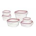 SAVE $22.49 - Rubbermaid 7K9800CIRED Lock-its 12-Piece Container Set $10.50