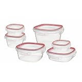Rubbermaid7K9800CIREDLock-its12-PieceContainerSet