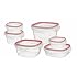 Rubbermaid 7K9800CIRED Lock-its 12-Piece Container Set $10.50