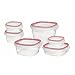 Rubbermaid 7K9800CIRED Lock-its 12-Piece Container Set $10.50