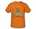 Search : Aquaman - Aquaman Distressed Adult T-Shirt In Orange