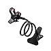 eShopMind Universal Cell Phone Clip Holder Bracket Flexible Long Arms for iPhone, GPS Devices, Fit On Desktop Bed Mobile Stand for Bedroom, Office, Bathroom, Kitchen - Black