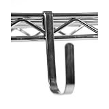 Large Snap On Hooks – Chrome Set of 4 by InterMetro