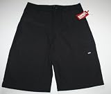 Vans Mens Let Fly Vendor Short - Size: 28, Black-Red Pin Stripe